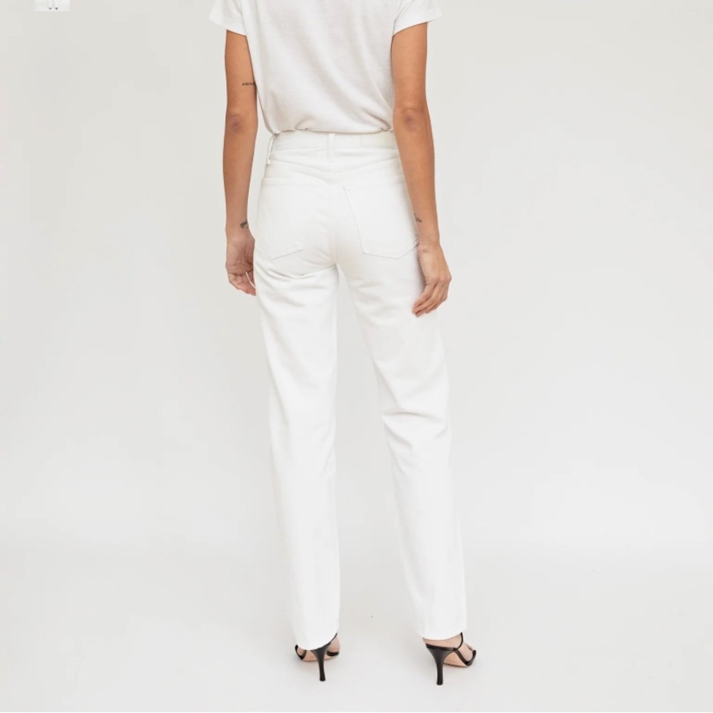 NWT RE/DONE 90s High Rise Loose Jean in White Size 24 - Picture 3 of 16